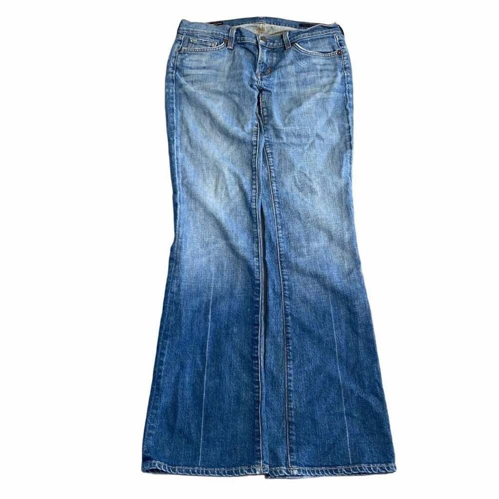 Citizens Of Humanity Low Waist Bootcut Jeans Size 30 Blue Denim